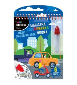 Magiczna wielorazowa kolorowanka wodna O Pojazdy