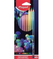 Kredki Deepsea 12 kolorów MAPED