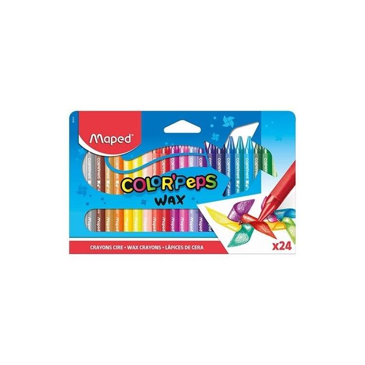 Kredki Colorpeps świecowe 24 kolory MAPED