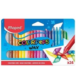 Kredki Colorpeps świecowe 24 kolory MAPED