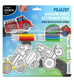 Magiczne karty aktywowane wodą pojazdy Kidea