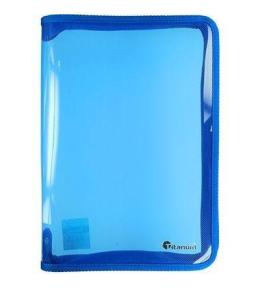 Teczka na zamek A4 niebieska