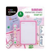 Kompaktowe stemple Słodziaki 6 kolorów KIDEA