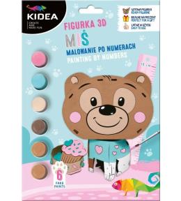 Figurka 3D malowanie po numerach Miś KIDEA