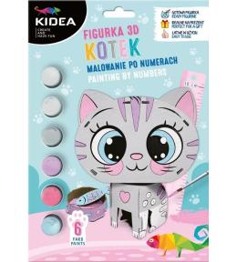 Figurka 3D malowanie po numerach Kotek KIDEA