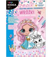 Mozaika i kolorowanka Wróżki KIDEA