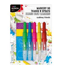 Markery do tkanin w sprayu Zwierzaki 5szt KIDEA