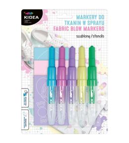 Markery do tkanin w sprayu Sweet Love 5szt KIDEA