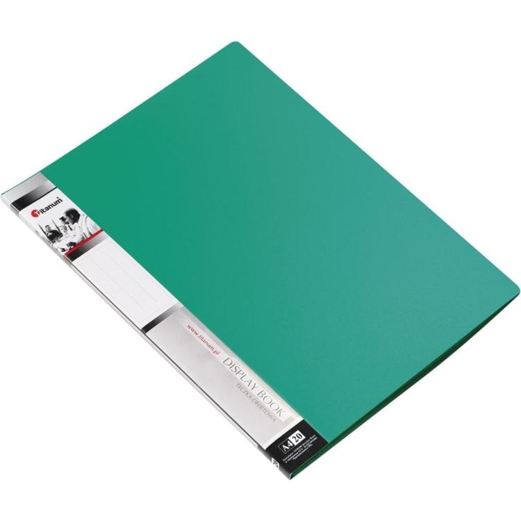 Teczka ofertowa A4 20 koszulek zielona