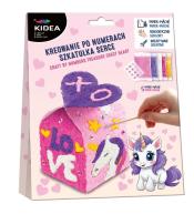 Kreowanie po numerach szkatułka serce KIDEA