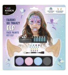 Farbki do twarzy zestaw Elfie uszy KIDEA