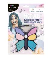 Farbki do twarzy Motylek 8 kolorów KIDEA