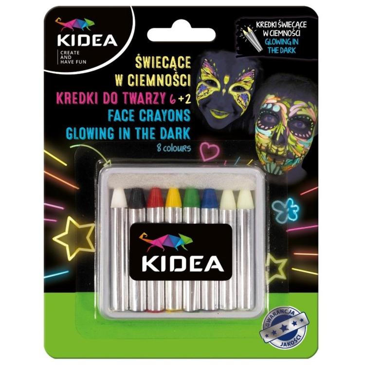 Kredki do twarzy 8 kolorów KIDEA