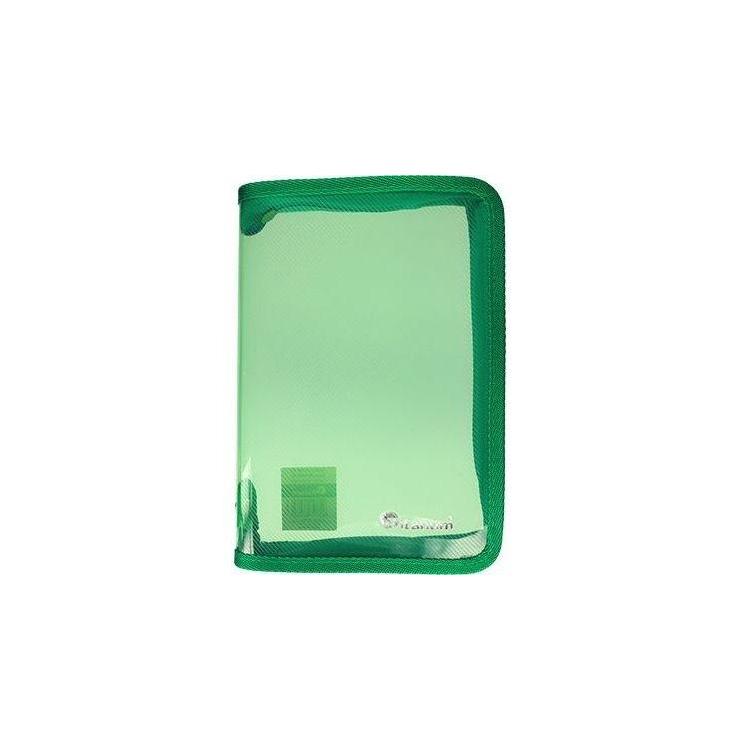 Teczka na zamek A5 zielona