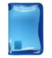 Teczka na zamek A5 niebieska