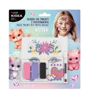 Farbki do twarzy z kalkomanią Kotek KIDEA