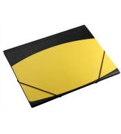 Teczka A4 z gumką faktura kory czarno-żółta