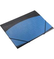 Teczka A4 z gumką faktura kory czarno-niebieska