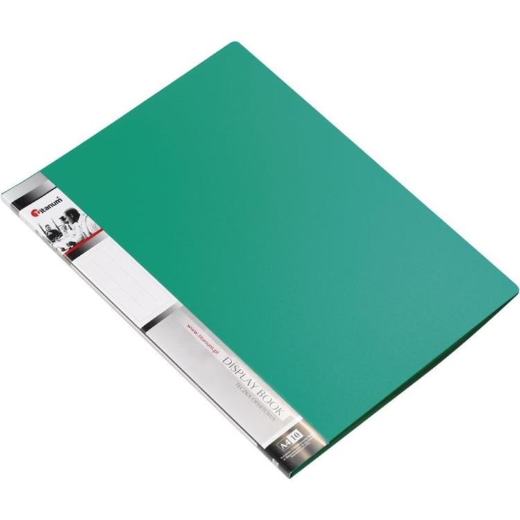 Teczka ofertowa A4 10 koszulek zielona