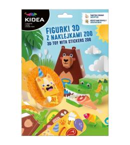 Figurki 3D z naklejkami ZOO KIDEA