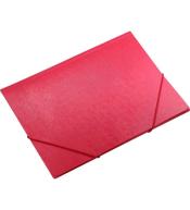 Teczka A4 z gumką czerwona faktura kory