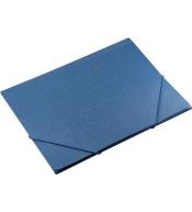 Teczka A4 z gumką niebieska faktura kory