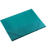 Teczka A4 z gumką turkusowa faktura kory