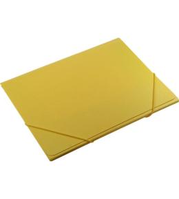 Teczka A4 z gumką żółta faktura kory