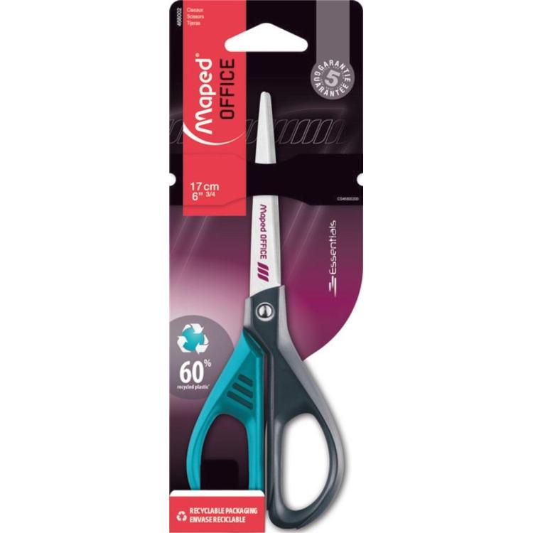 Nożyczki eko Essentials Green Deco 17cm MAPED