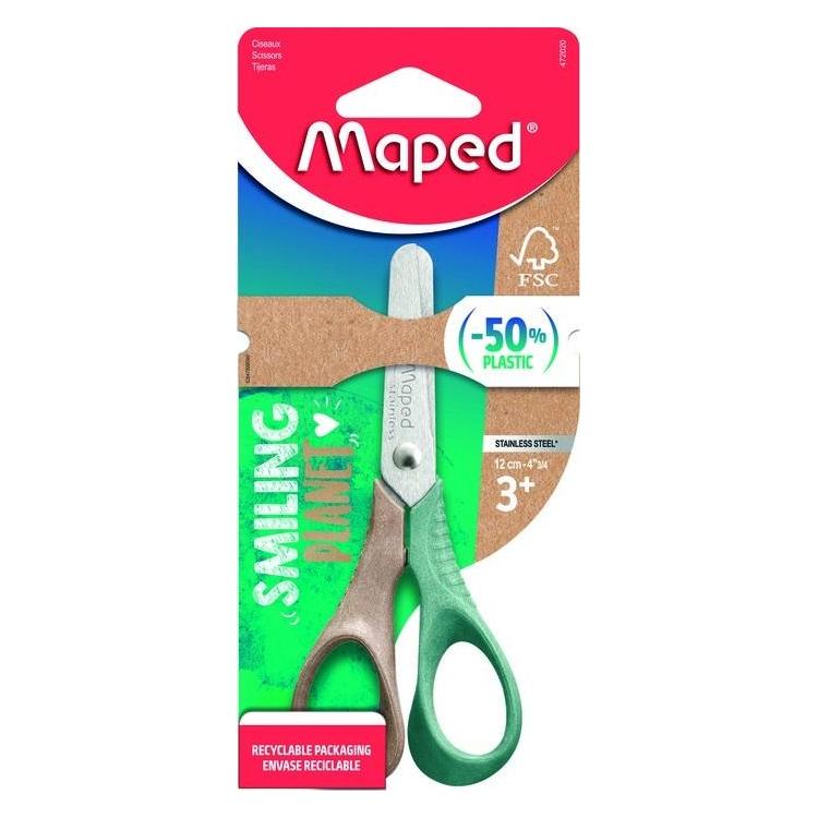 Nożyczki szkolne Vivo Smiling Planet 12cm MAPED