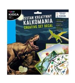 Kalkomania - zestaw kreatywny Dinozaury KIDEA