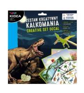 Kalkomania - zestaw kreatywny Dinozaury KIDEA