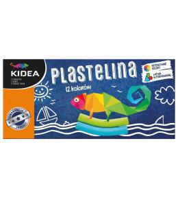 Plastelina 12 kolorów KIDEA