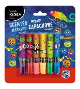Pisaki zapachowe 6 kolorów KIDEA