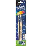 Pędzle szkolne 3 sztuki KIDEA