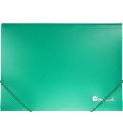 Teczka PP A5 z gumką zielona