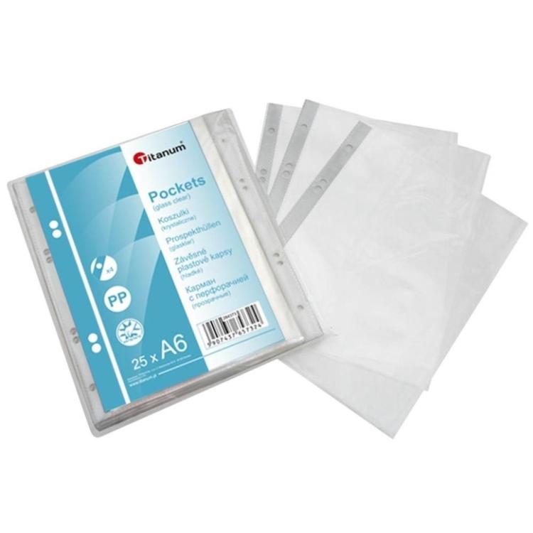 Koszulki A6 krystaliczne 25szt