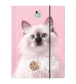 Teczka z gumką A4 Cleo i Frank 45 (kot) DERFORM