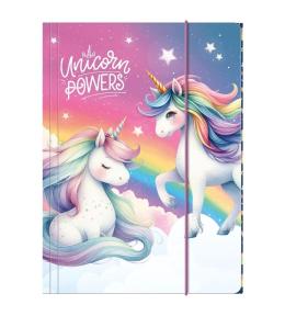 Teczka z gumką A4 Jednorożec 16 DERFORM