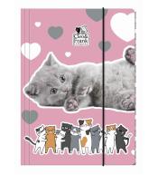 Teczka z gumką A4 Cleo i Frank 39 Kot DERFORM