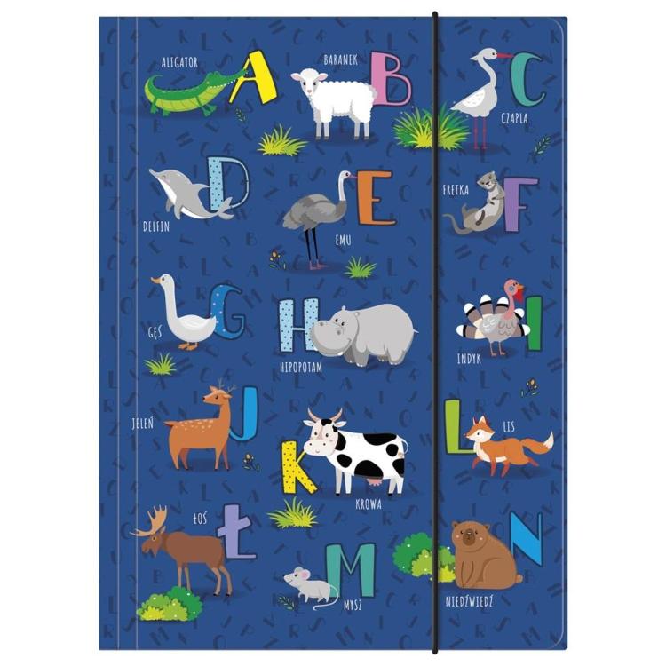 Teczka z gumką A4 Alfabet DERFORM