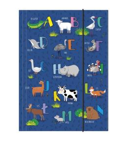 Teczka z gumką A4 Alfabet DERFORM