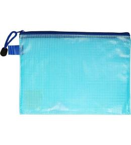 Teczka na zamek A5 pozioma niebieska