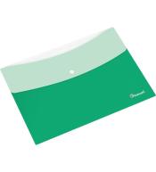 Teczka kopertowa PP A4 zielono-biała