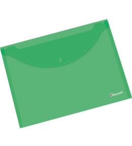 Teczka kopertowa A4 transparentna zielona