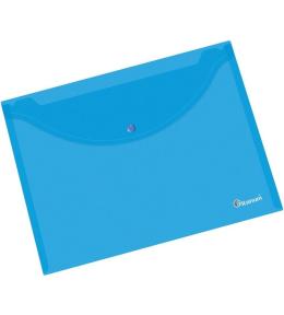 Teczka kopertowa A4 transparentna niebieska