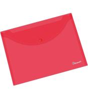 Teczka kopertowa A4 transparentna czerwona
