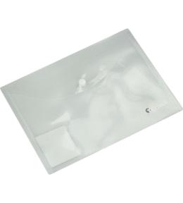 Teczka kopertowa PP A5 biała transparentna