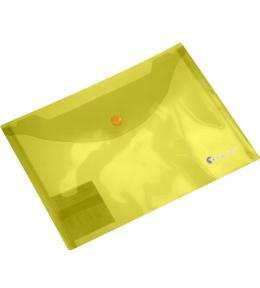 Teczka kopertowa A5 transparentna żółta