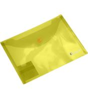 Teczka kopertowa A5 transparentna żółta